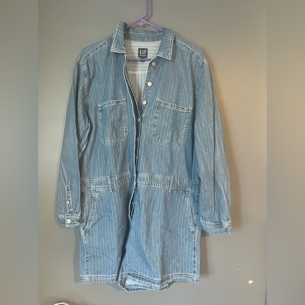 GAP Blue Denim Jumpsuit
